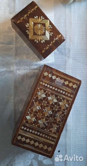 Шкатулки СССР деревянные