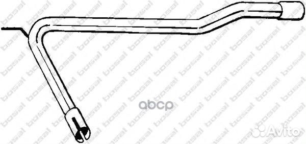 Приемная труба глушителя 843737 Bosal