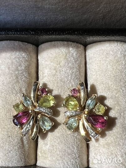 Золотые серьги 585 проба