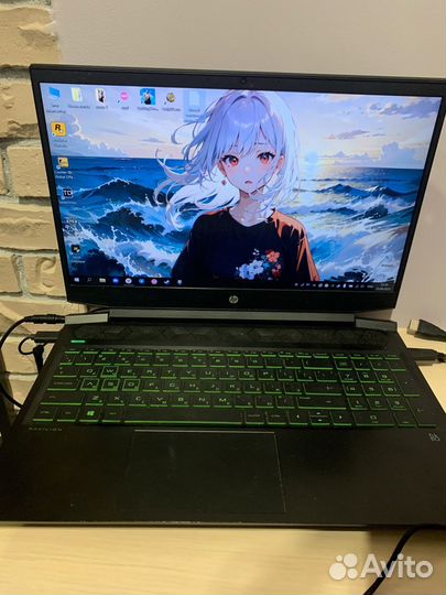 Игровой ноутбук hp i5 10300h + gtx 1660 ti