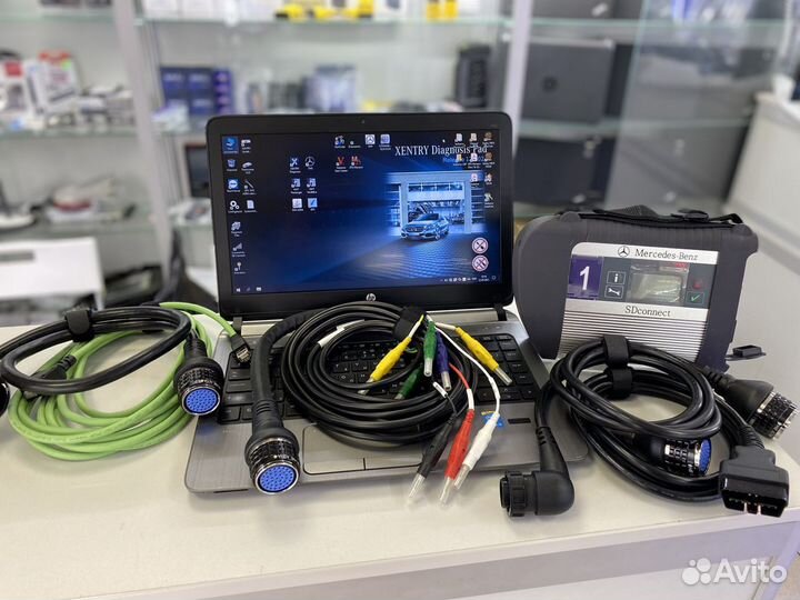 Комплект Mercedes C4 ноутбук программа