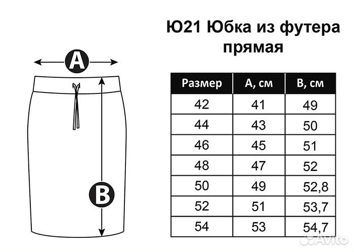 Набор готовых лекал 9 шт. Юбки