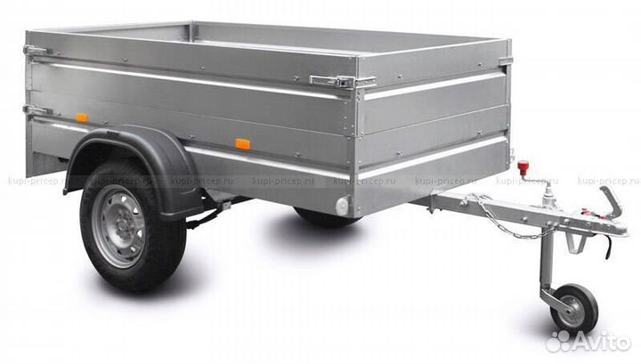 Прицеп легковой мзса Компакт с надставными бортами