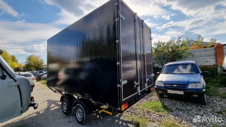 Прицеп 4 на 2 с тентом и воротами в наличии