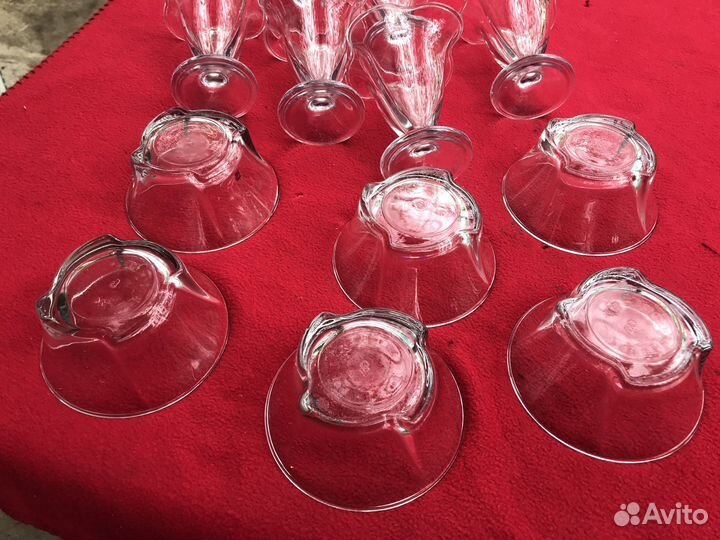 Креманк фужер по 6шт стекл СССР за все