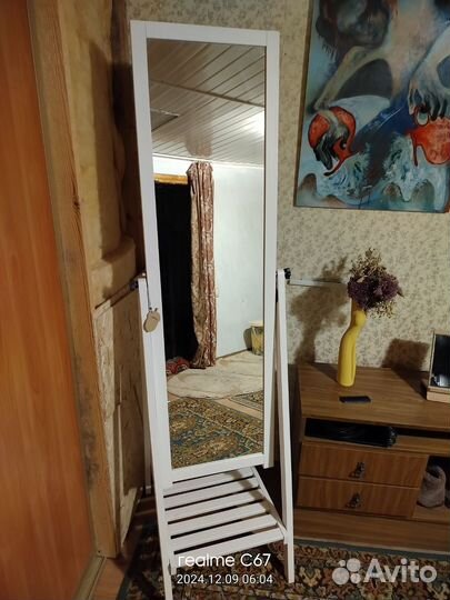 Зеркало с регулировкой наклона Икеа 2м