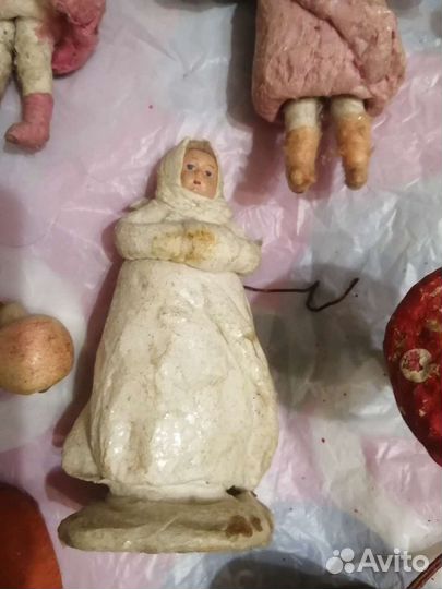 Игрушки ватные, советских годов