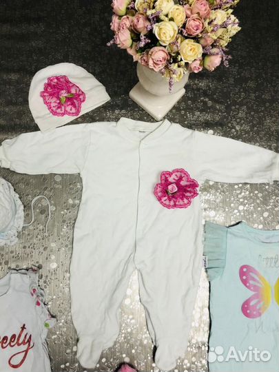 Одежда пакетом девочке. Размер 68 74 80