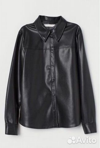 Кожаная рубашка H&M