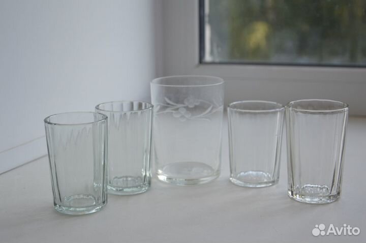 Граненые стопки СССР и стакан (за все)