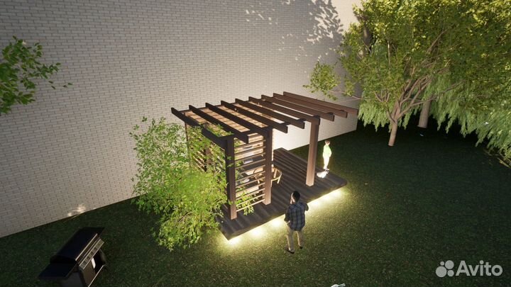 Беседка Пергола 3*4