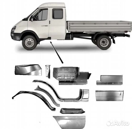 Кузовное детали Газель, Газель фермер