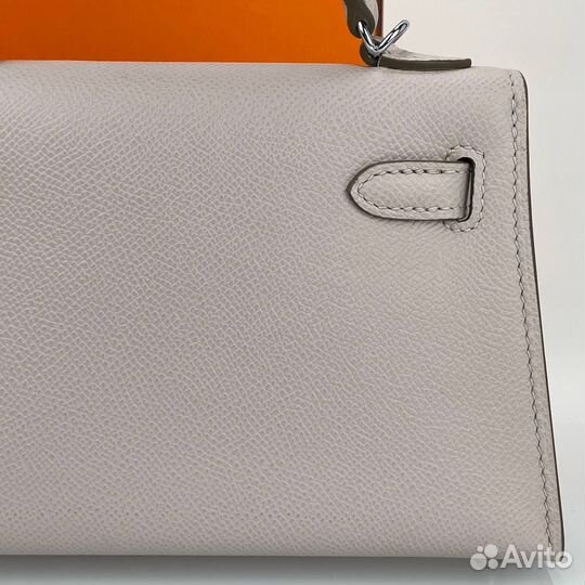 Сумка женская Hermes Kelly mini пыльно-розовый