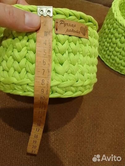 Корзины из трикотажной пряжи