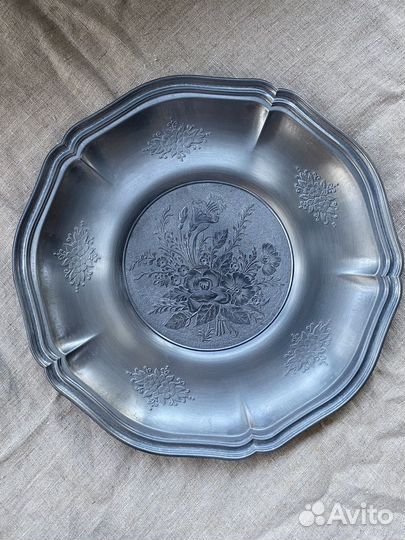 Декоративные тарелки олово Германия