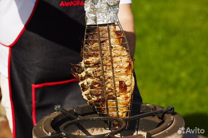 Решетка-гриль рыбная в тандыр