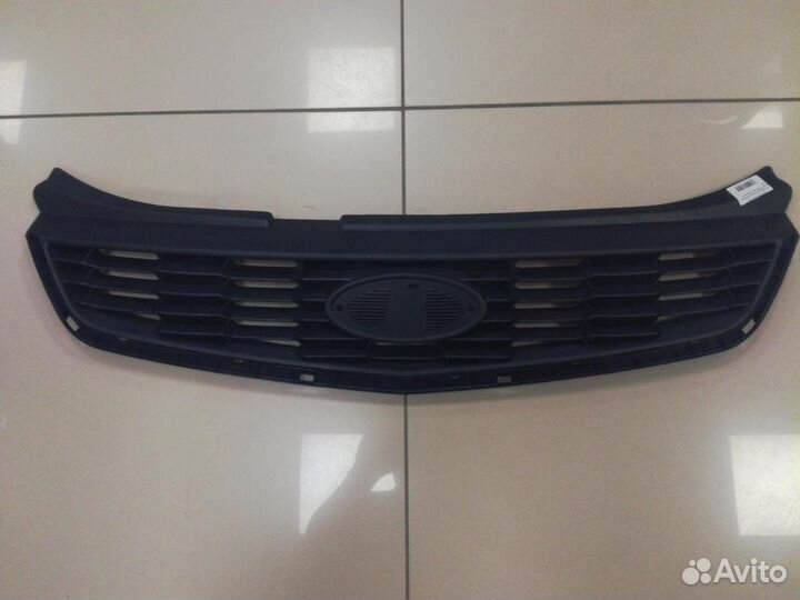 Решетка бампера верхняя Приора соты