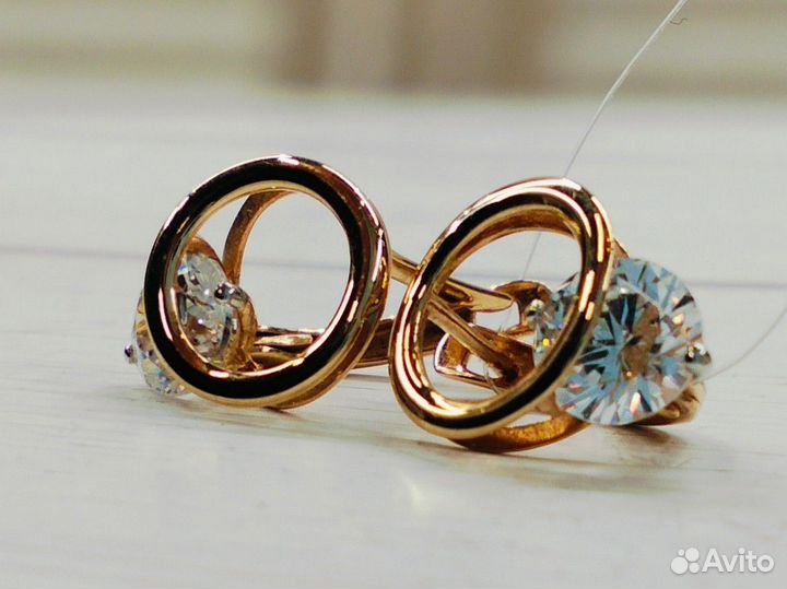Золотые серьги проба 585 Арт.7000003270229