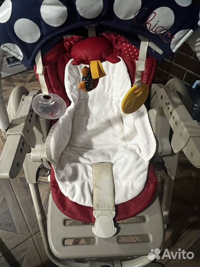 Стульчик для кормления chicco polly magic