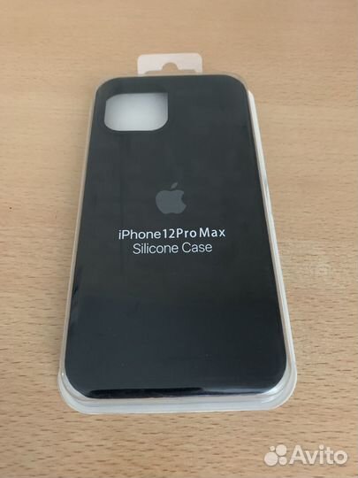 Чехол iPhone 12ProMax Silicone Case новый+защ стек