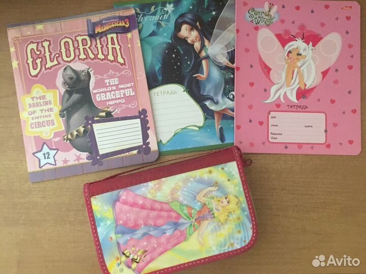 Рабочие тетради(1 кл.),пенал,тетради в тонкую лини