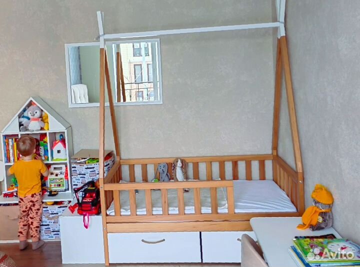 Кровать из бука вигвам