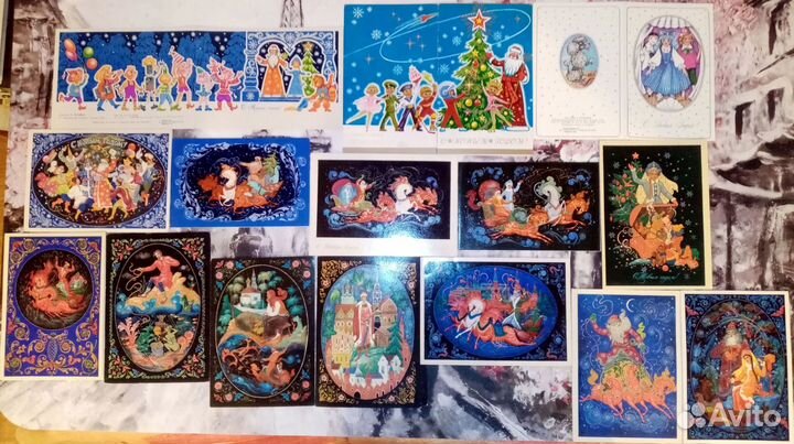 Открытки чистые Зарубин, Андрианов,Бокарев, Стерео