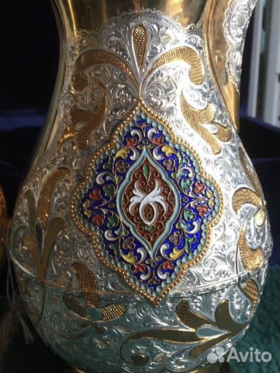 Кувшин Кубачинское серебро