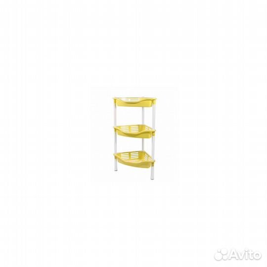 Этажерка угловая 3-х секц Krita с корзинками, лето