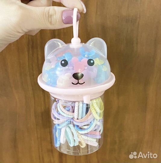 Набор резинок и крабиков для волос