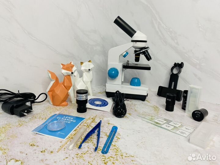 Микроскоп прямой биологический 40X-2000X
