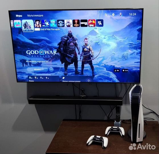 Sony playstation 5 с дисководом 2 джойстика