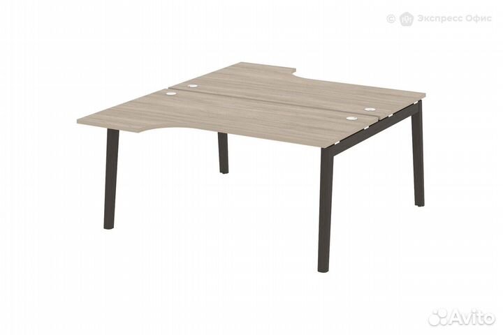 Стол-бенч двойной на деревянных опорах Onix wood O