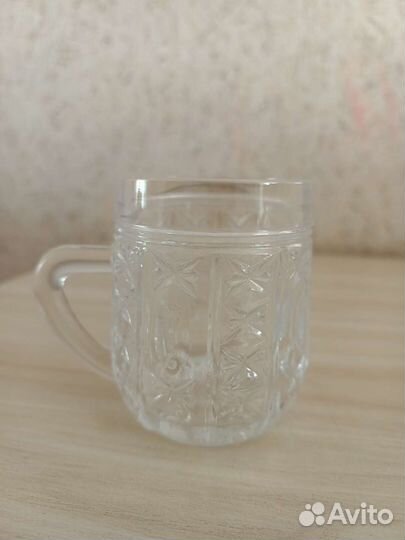 Хрустальные кружки, 6шт