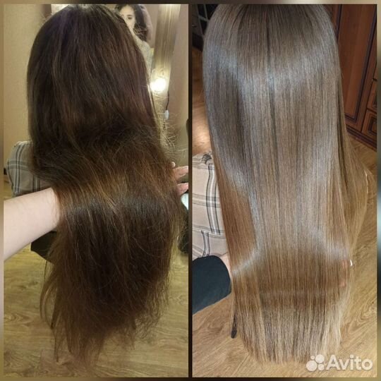 Реконструкция волос Кератин Ботокс Нанопластика