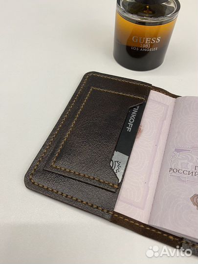 Обложка на паспорт натуральная кожа