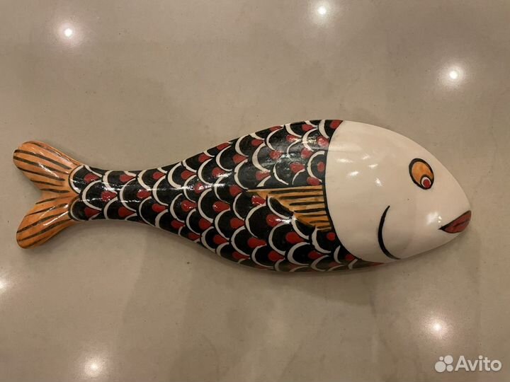Керамические рыбы ручной работы