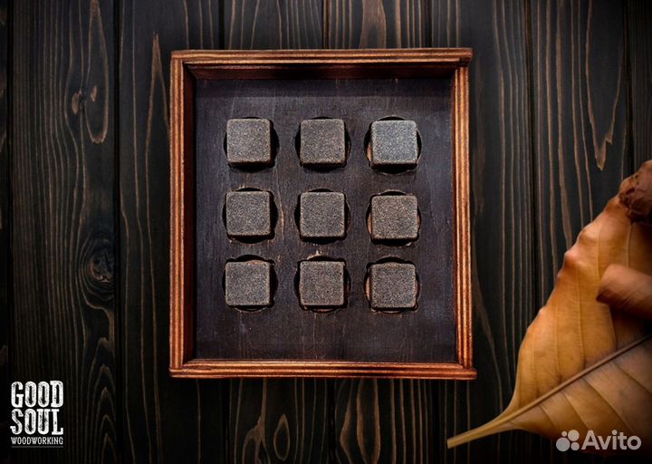 Камни для виски в подарочной шкатулке