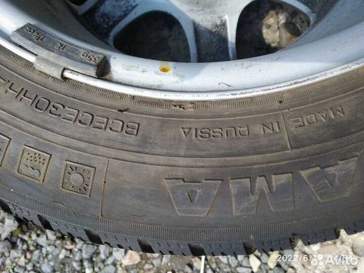 4 шт 7Jx15 5x108 ET38 KamaNikola195/65R15 всесез