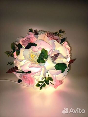 Ночник светильник цветы