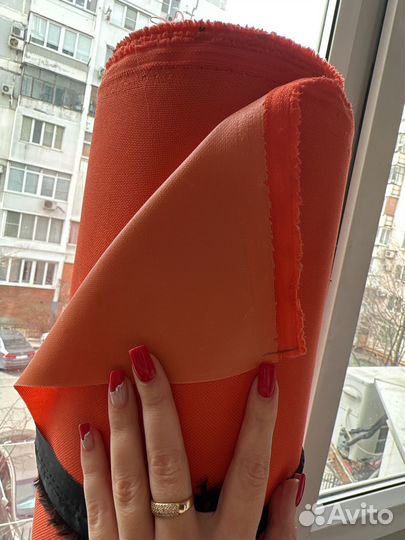 Тентовый материал оксфорд пвх д600 оранжевый