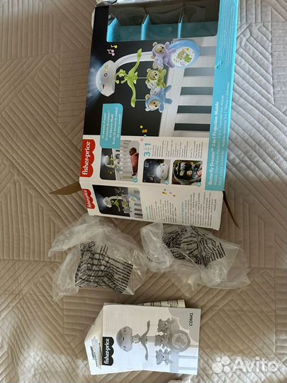 Мобиль Fisher Price Мечты о бабочках с проектором