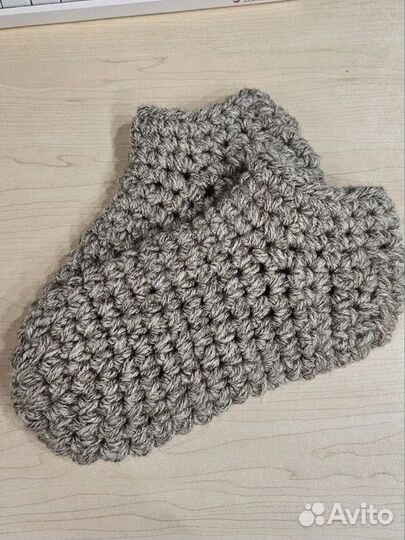 Тёплые носки тапочки, вязание на заказ