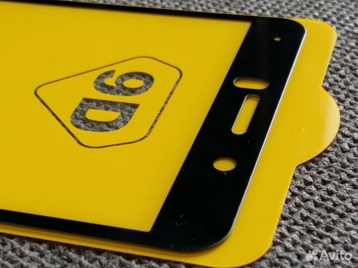 Защитное стекло (чёрная рамка) для Huawei Honor 6X