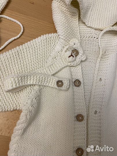 Вязаный детский комплект ручная работа