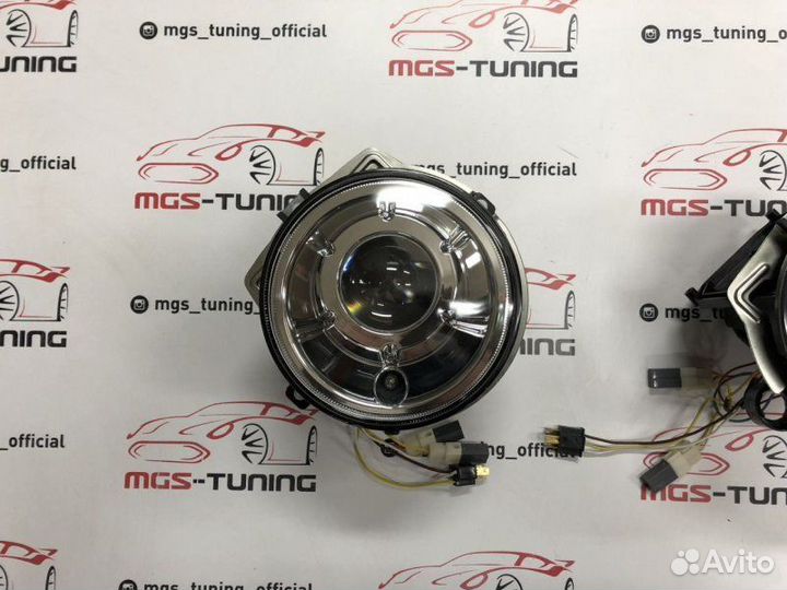 Фары Mercedes G-class w463 1989-2007гг хром