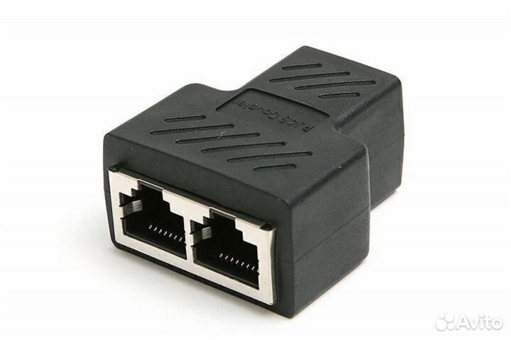 Разветвитель для интернет кабеля на 2 RJ45 8P8C