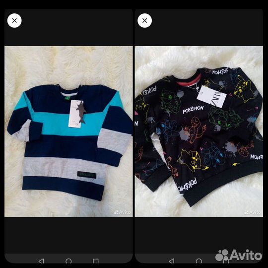 Свитшоты для мальчиков 92, 98, 104, 110см