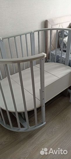 Детская кроватка трансформер с маятником