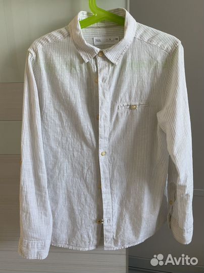 Рубашка zara га мальчика 128